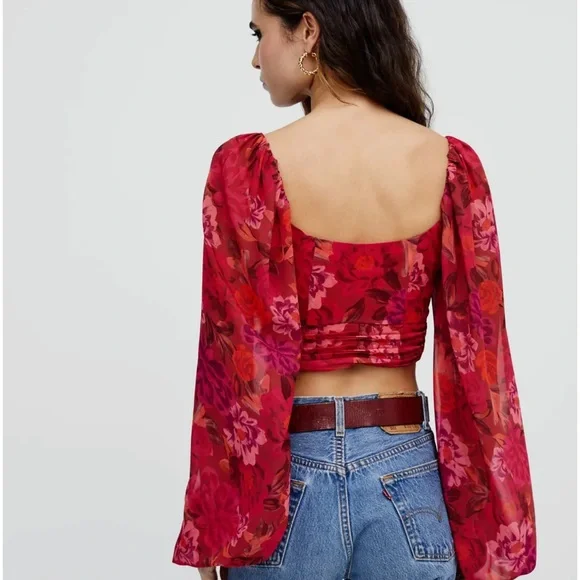 FOR LOVE AND LEMONS TRISHA CROP TOP - Picture 2 of 4